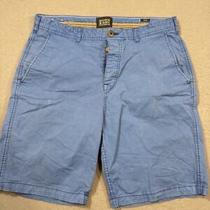SCOTCH & SODA BUTTON FLY CLASSIC FLAT FRONT Men's 32 Lightweight Casual Shorts